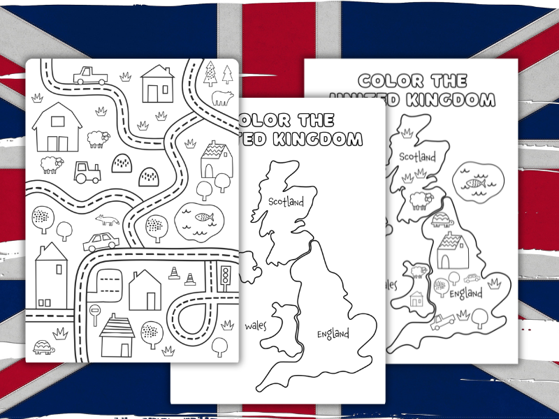 color the united kingdom map