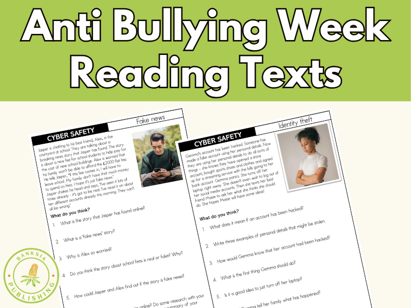 Anti Bullying Week Texts SEN High School Reading