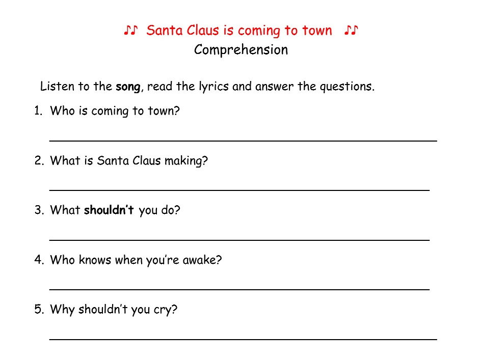 Santa claus is coming store to town song