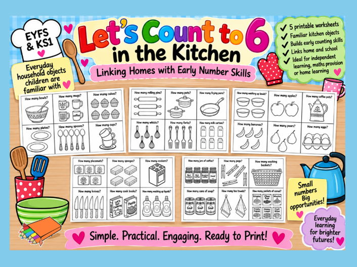 Let's Count to 6 in the Kitchen