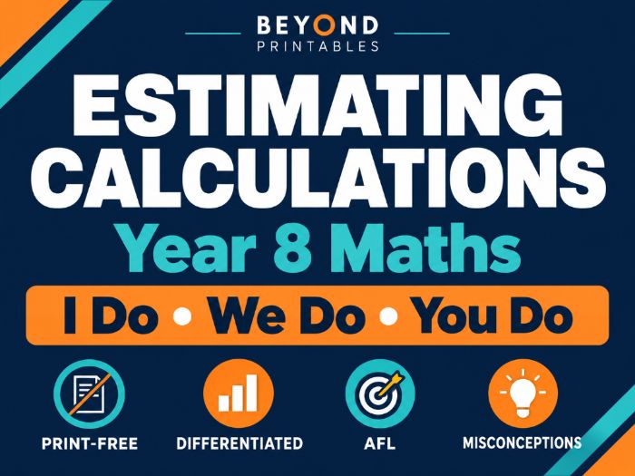Estimating Calculations | I Do, We Do, You Do | Year 8 Maths print-free LESSON