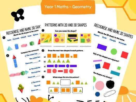Year 1 - Geometry (2D & 3D shapes)