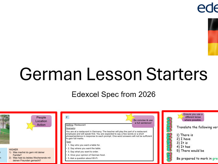 Edexcel German Starters