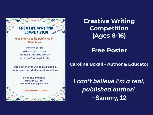 Creative Writing Competition – Printable Classroom Poster