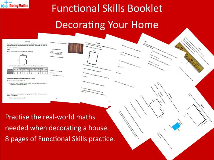 Functional Skills Level 1 Workbook - Decorating Your Home