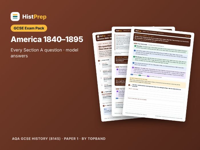 America 1840–1895 Exam Pack (AQA)