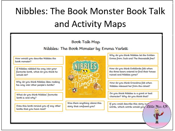 Nibbles The Book Monster Book Talk Map Teaching Resources