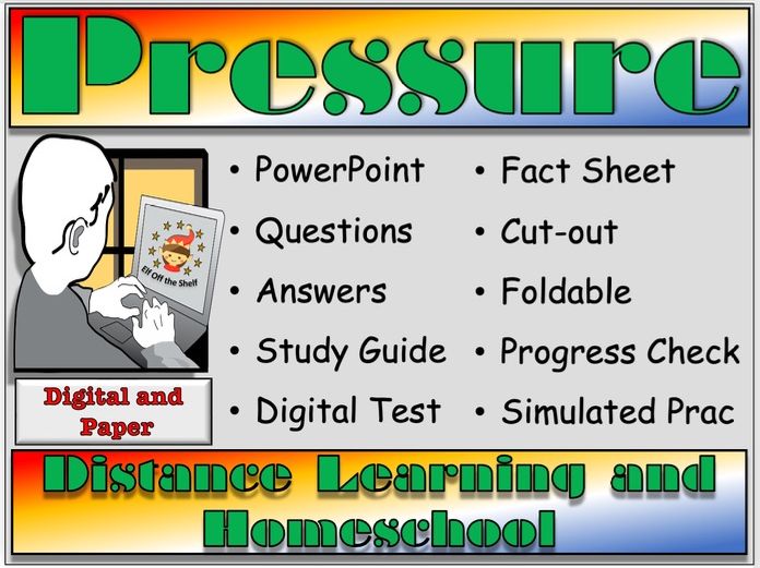 Forces - Pressure Explained - Distance Learning and Homeschool for KS3