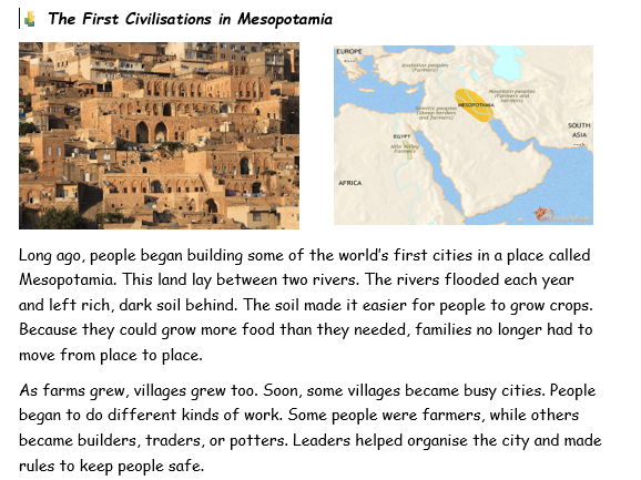Guided Reading_The First Civilisations in Mesopotomia