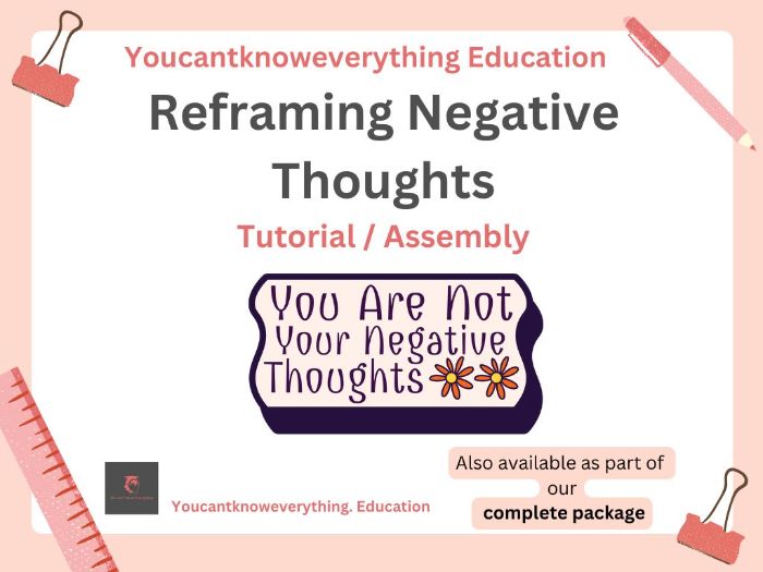 Reframing Negative Thoughts Mental Health Tutorial / Assembly