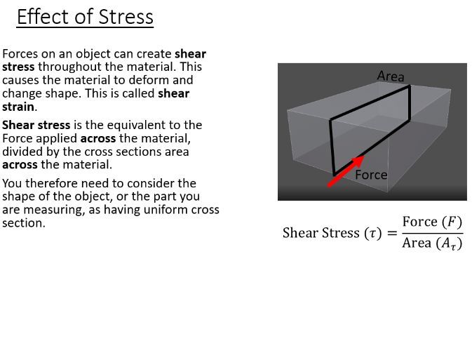 BTec Engineering - Shear Stress, Strain and Modulus of Rigidity (PowerPoint + questions)