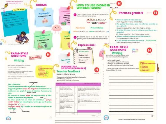 GCSE Spanish (Edexcel) Writing & Translation Workbook – New specification