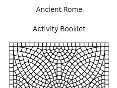 Ancient Rome workbook activity book