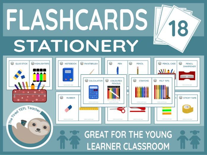ESL Stationery Flashcards