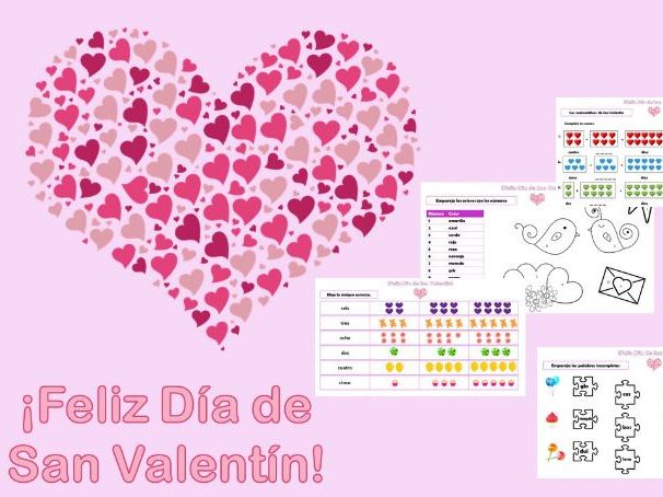 ¡Feliz Día de San Valentín! / Valentine's Day resources, Spanish