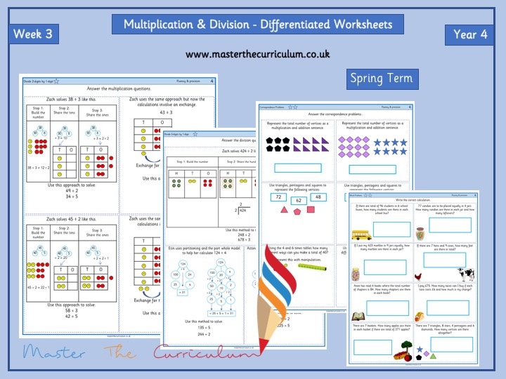 Year 4 Fractions Pack 1 Spring