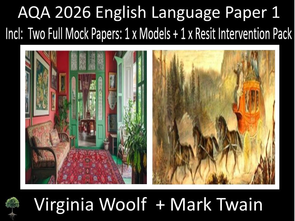 Two AQA 2026 English Language Paper 1 Mocks | Resit Intervention | Models