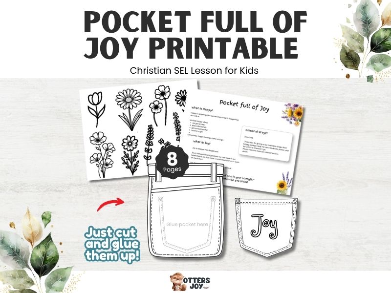 Pocket Full of Joy Printable Craft: Christian Kids Activity, VBS