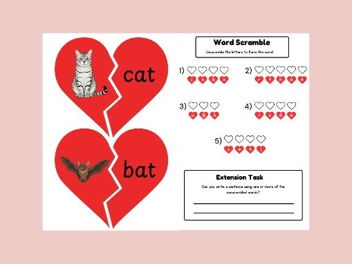 Valentine’s Day EYFS & Year 1 Activity Bundle | Phonics, Maths, Colour Matching & Displays