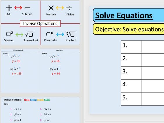 GCSE Maths Algebra – Solving Equations with Powers Exam Questions + Solutions