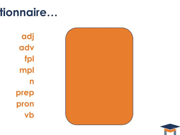 Dictionary abbreviations starter