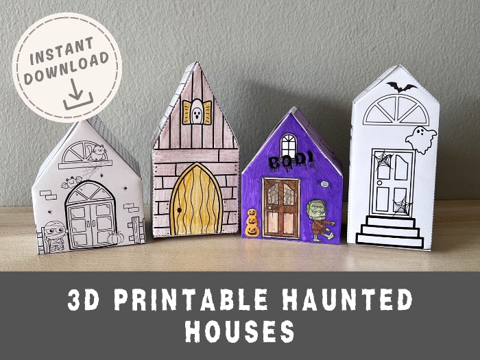 Halloween Paper Craft - 3D Haunted House