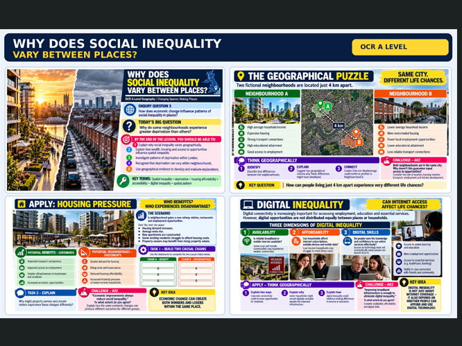 OCR A Level Geography: Changing spaces; making places: