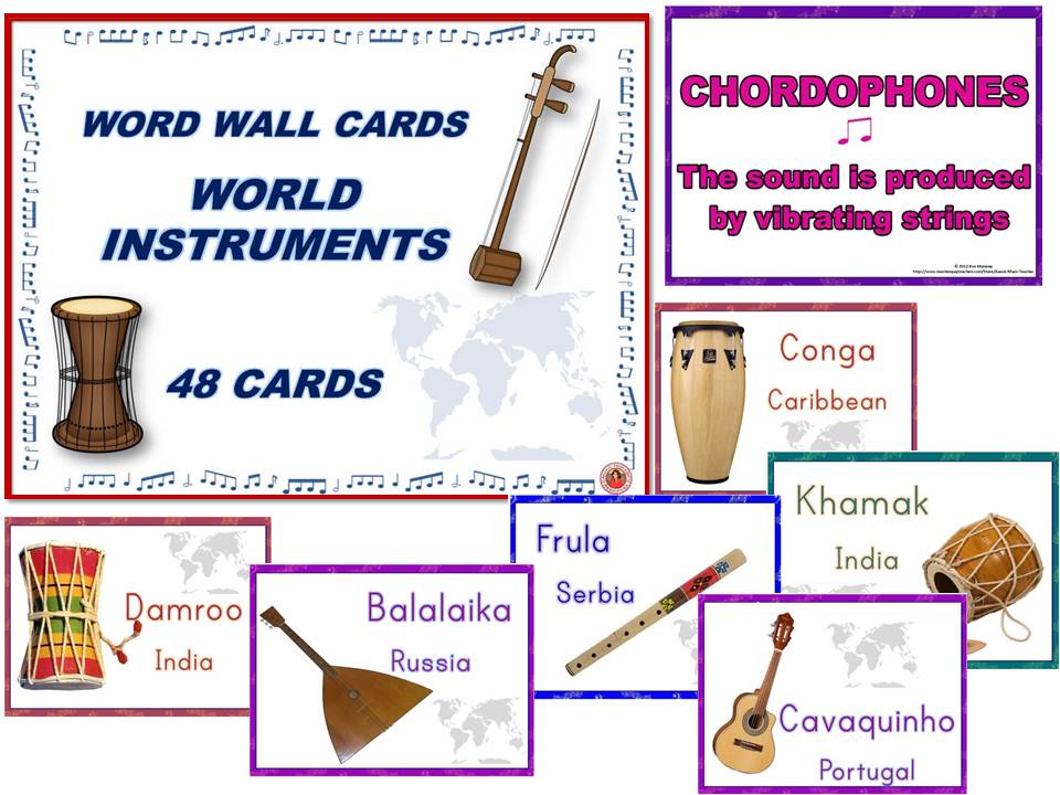 World Instrument Posters Teaching Resources