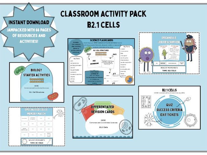 Complete Classroom Activity Pack| Cells