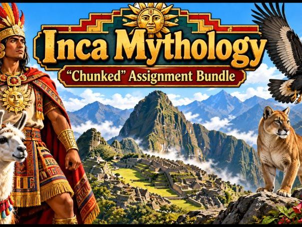 Inca Mythology "Chunked" Assignment Bundle (21 Assignments)