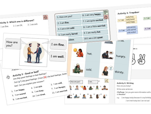 Describing Feelings ESOL Entry 1 E1 A1