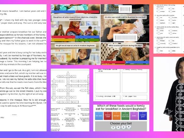 KS2 Non-European Societies - The Golden Age of Baghdad: The Life of a Child (Girl)