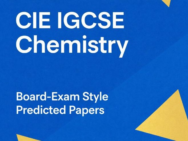 CIE IGCSE Chemistry 0971 Predicted Questions