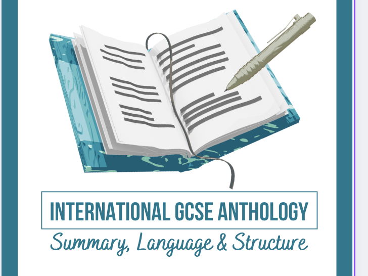 Mastering Question 4 - All Anthology Texts analyses, Exam Pack & Analysis Guide