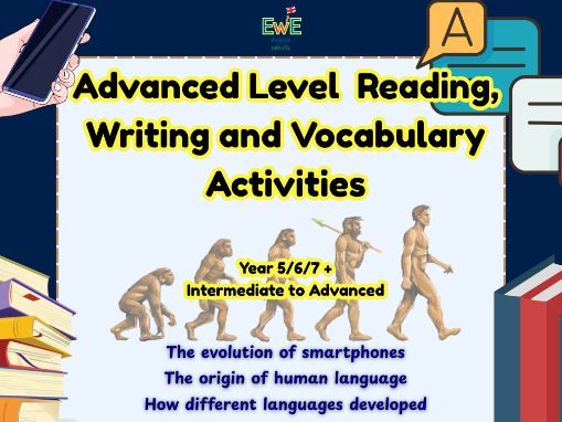 Independent Reading, Writing, and Vocabulary Activities | Year 5-7  | Advanced Level  | KS2, KS3