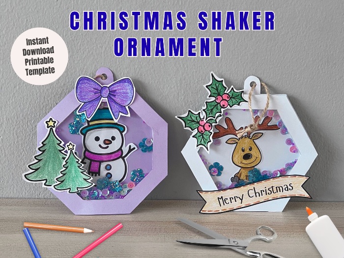 DIY Christmas Shaker Ornament Craft