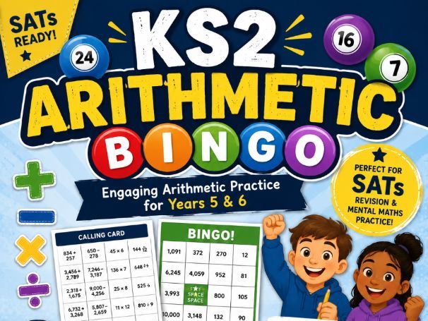 KS2 SATs Arithmetic Bingo