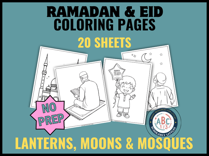 Ramadan & Eid Coloring Pages Islamic Holiday