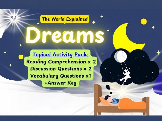 Dreams Explained: REM Sleep, Emotions, Memory, Dream Meanings + Comprehension Activities KS2, KS3