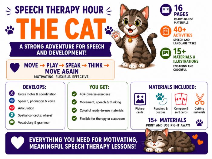 Speech Therapy Lesson “Cat”
