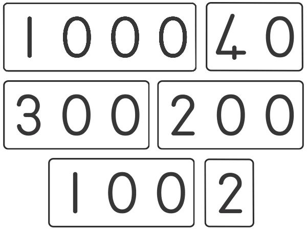 Place Value Cards/ Flard Kaarte