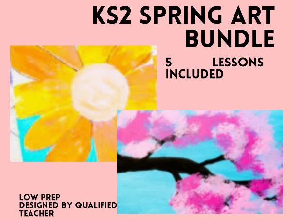 Spring Art Bundle KS2 | 5 Complete Art Lessons