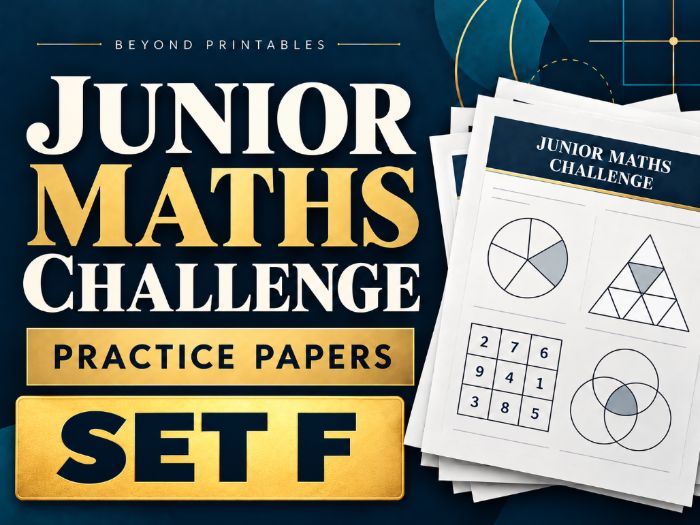 Junior Maths Challenge Practice Paper F | Answers Included