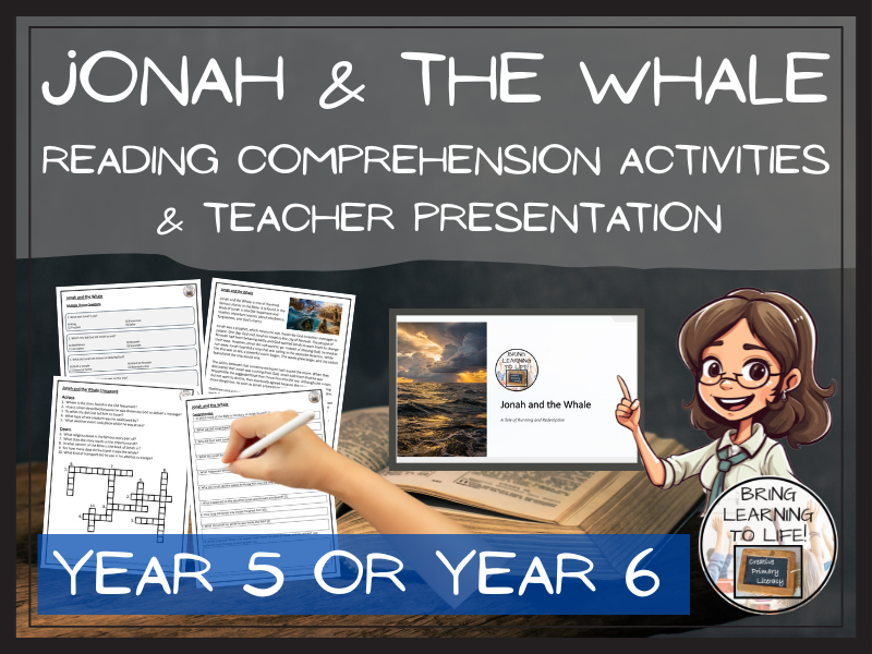 Jonah and the Whale Reading Comprehension Activities | Year 5 or Year 6