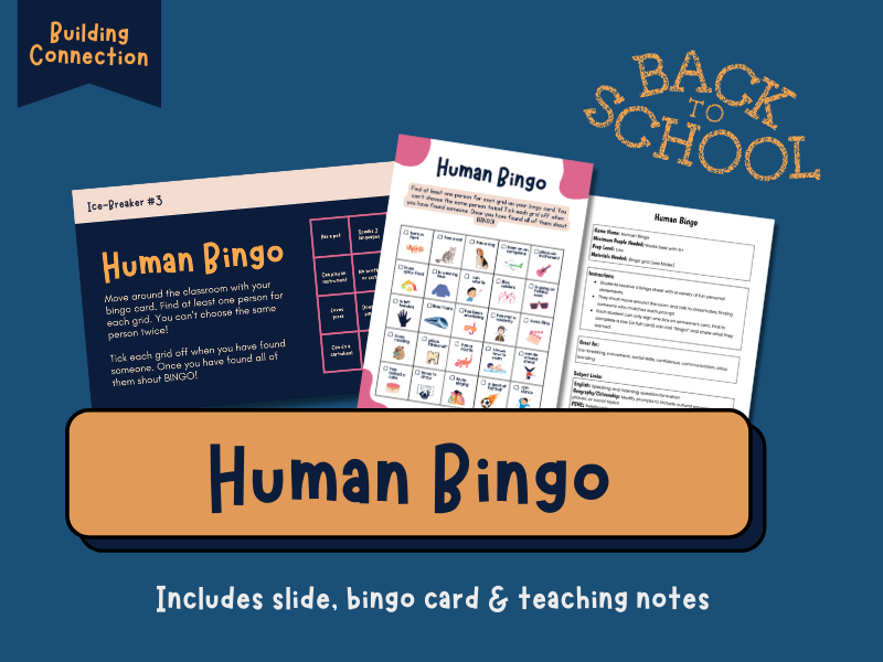 Human Bingo Classroom Activity Pack