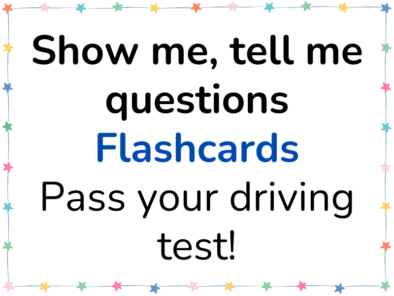 Show me, tell me flashcards 2026