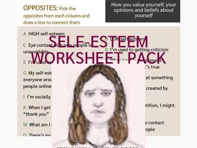 Self-esteem Worksheet Pack, grades 7-10 (US)