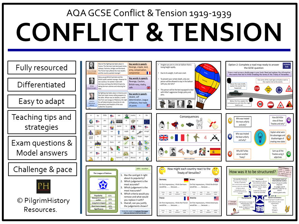 AQA Conflict and Tension  1918-1939 Complete Bundle