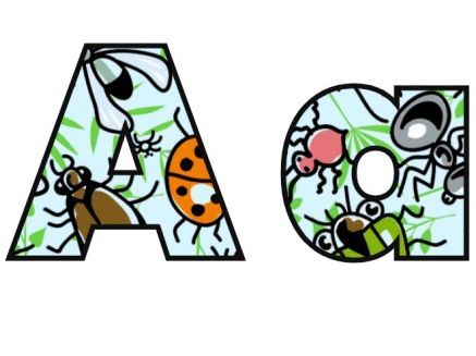 Minibeast Insect Display Lettering