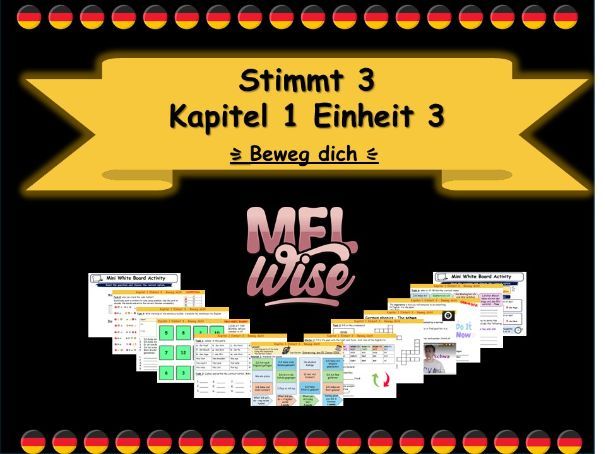 Stimmt 3 Kapitel 1 Einheit 3 Beweg dich